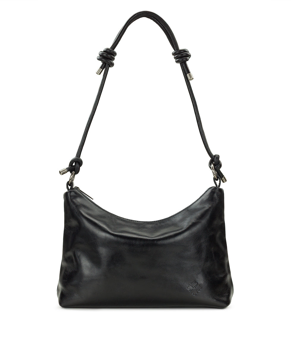 Female - Irma Shoulder Crossbody - Vintage Distressed Leather - black - by Patricia Nash - View 2 of 22
