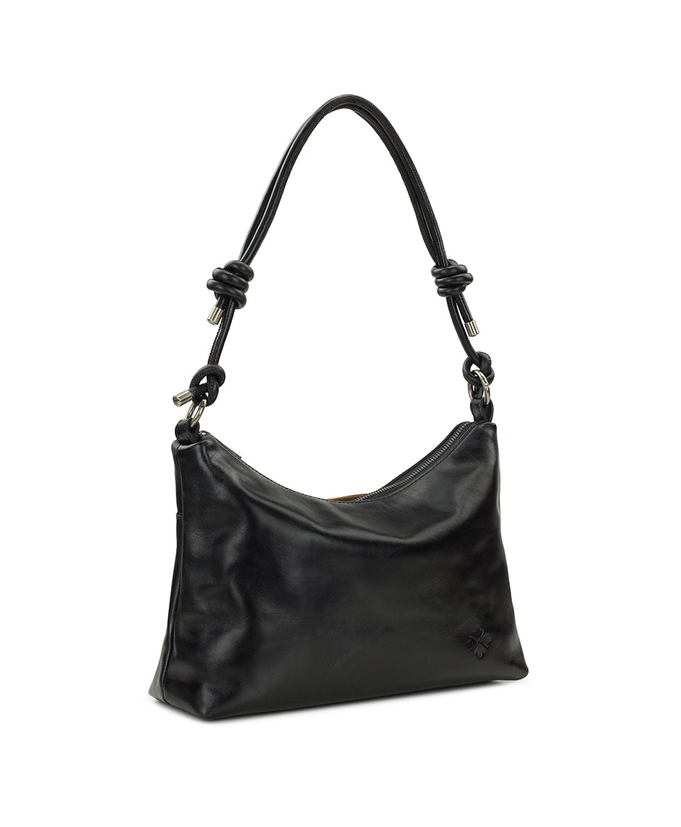 Female - Irma Shoulder Crossbody - Vintage Distressed Leather - black - by Patricia Nash - View 4 of 22