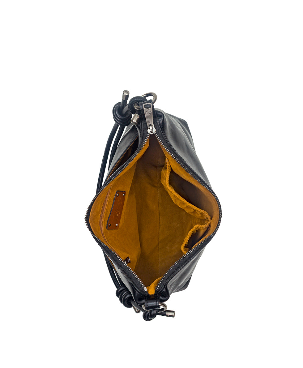 Female - Irma Shoulder Crossbody - Vintage Distressed Leather - black - by Patricia Nash - View 5 of 22