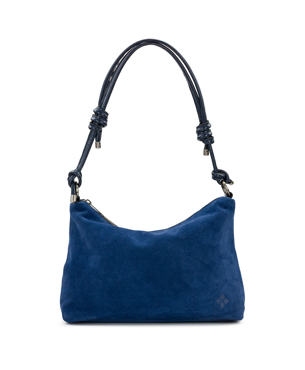 Female - Irma Adjustable Shoulder Bag - Suede - cognac - by Patricia Nash - View 6 of 12