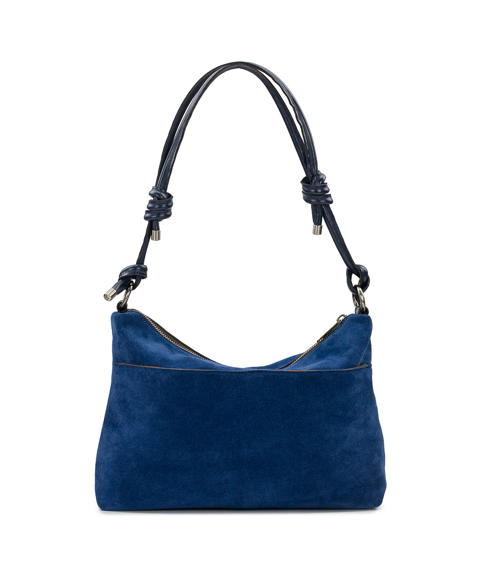 Female - Irma Adjustable Shoulder Bag - Suede - cognac - by Patricia Nash - View 8 of 12