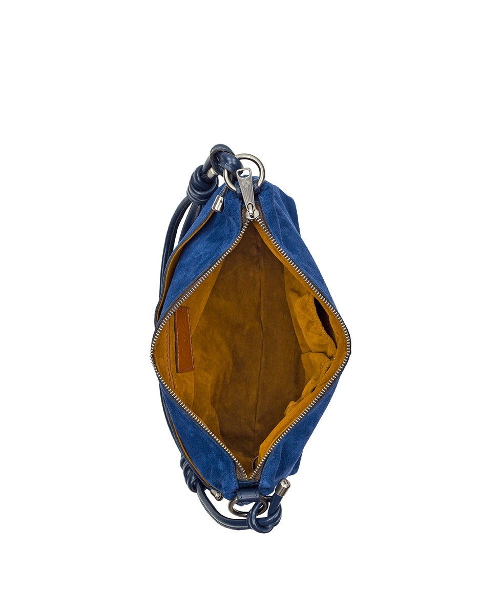 Female - Irma Adjustable Shoulder Bag - Suede - cognac - by Patricia Nash - View 10 of 12