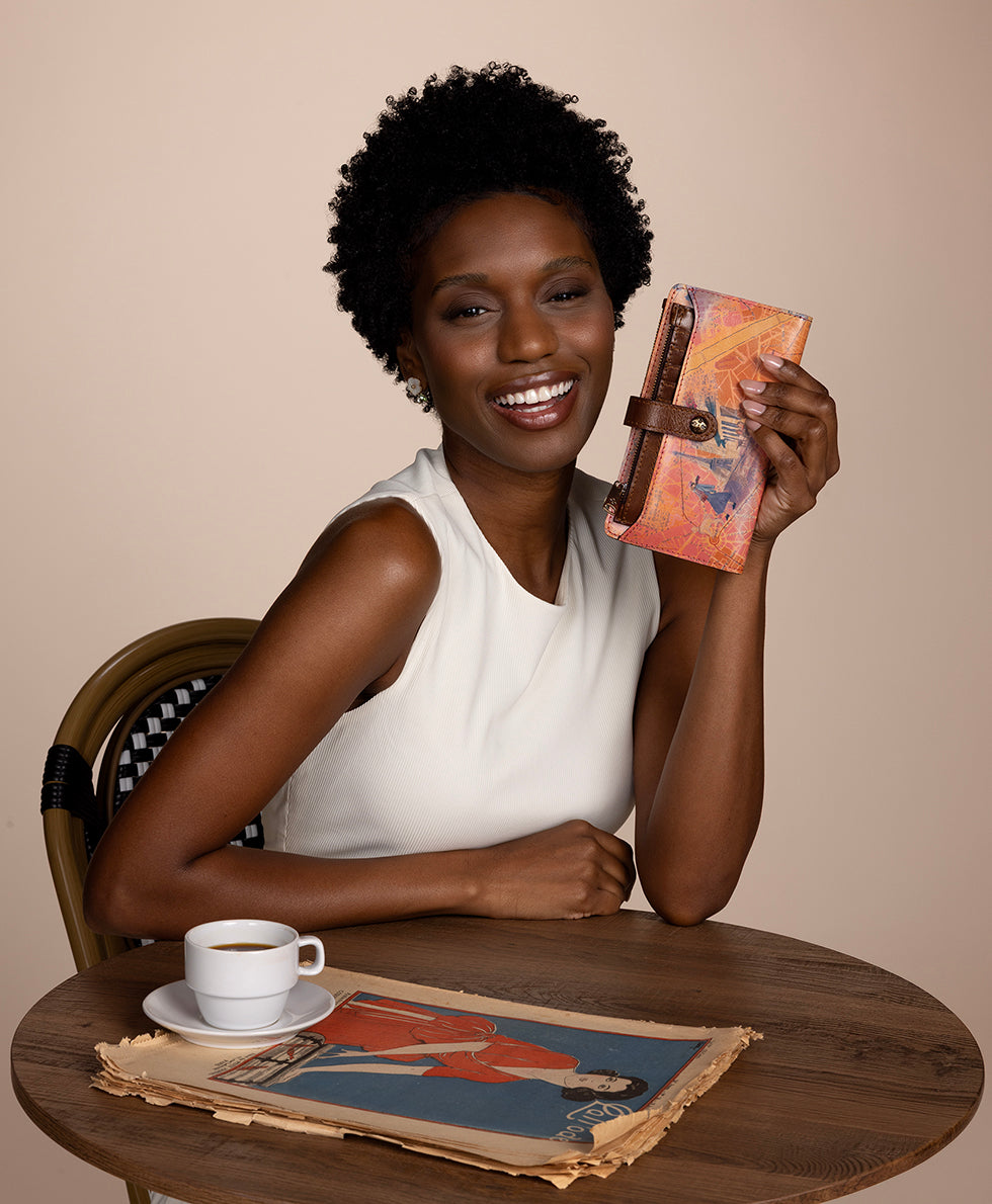 Female - Paladina Wallet - Paris Map - paris map - by Patricia Nash - View 4 of 10