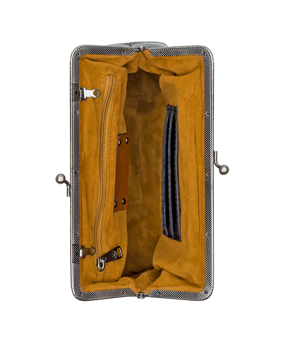 Female - Borriana Frame - Vintage Distressed Leather - black - by Patricia Nash - View 5 of 11