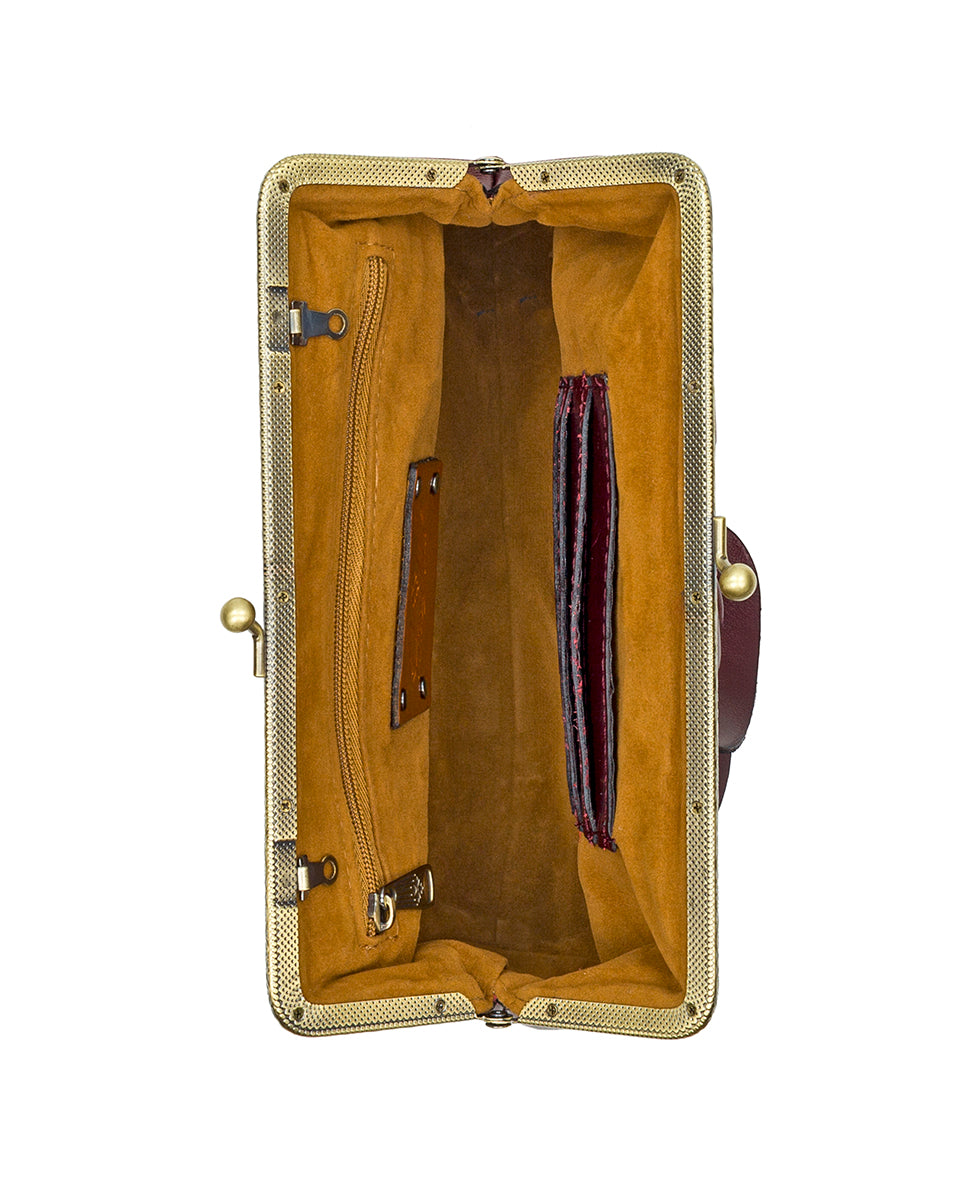 Female - Borriana Frame - Vintage Distressed Leather - black - by Patricia Nash - View 9 of 11