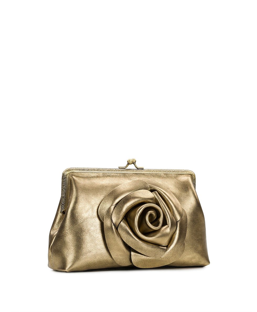 Female - Borriana Frame Crossbody - Vintage Distressed Metallic - antique gold - by Patricia Nash - View 3 of 4
