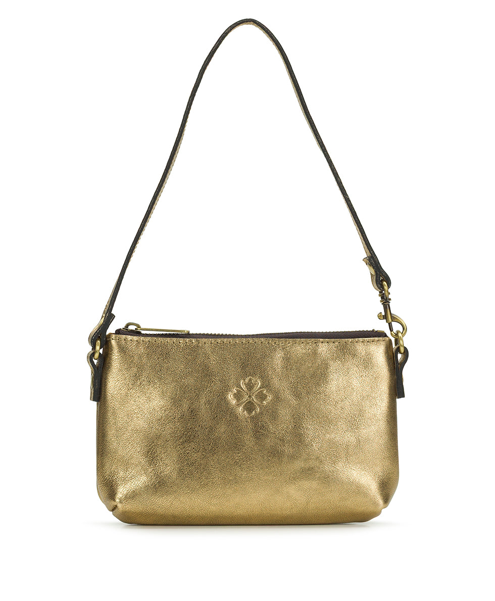 Female - Loria Convertible Wristlet - Vintage Distressed Metallic - antique gold - by Patricia Nash - View 2 of 6