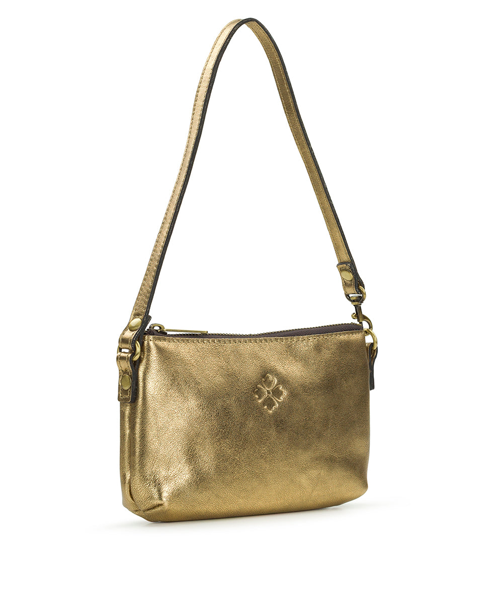 Female - Loria Convertible Wristlet - Vintage Distressed Metallic - antique gold - by Patricia Nash - View 5 of 6