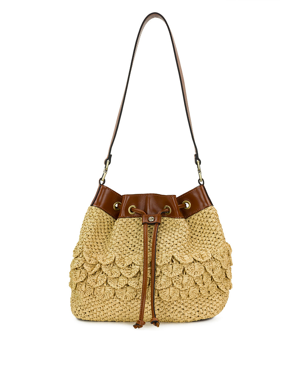 Female - Belamy Drawstring - Scalloped Raffia - natural - by Patricia Nash - View 1 of 5