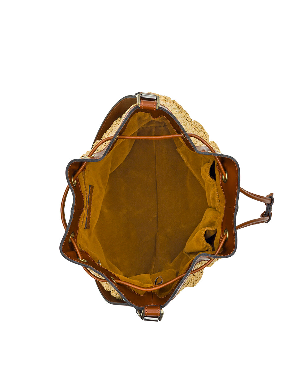 Female - Belamy Drawstring - Scalloped Raffia - natural - by Patricia Nash - View 5 of 5