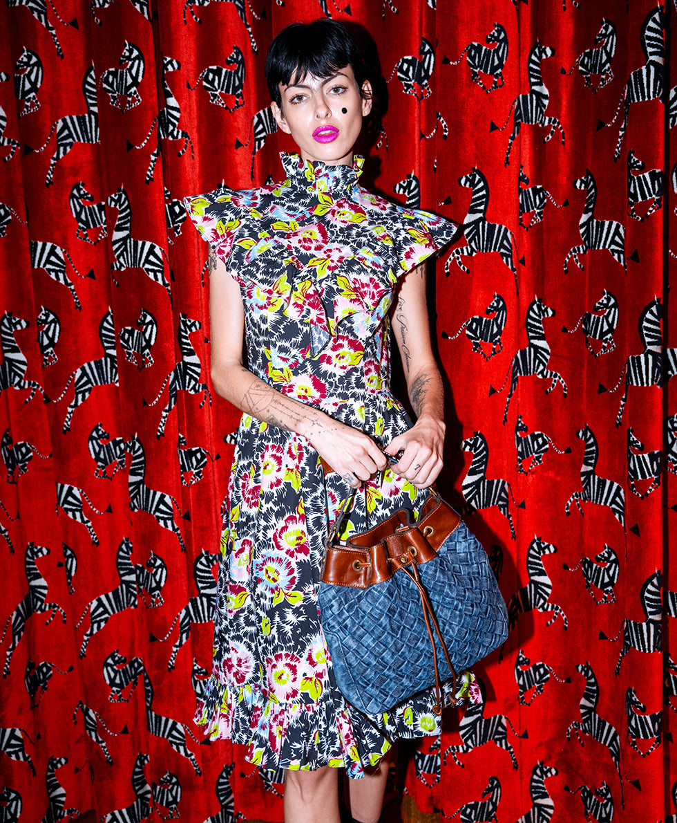 Female - Belamy Drawstring - Washed Woven Denim - denim - by Patricia Nash - View 4 of 6