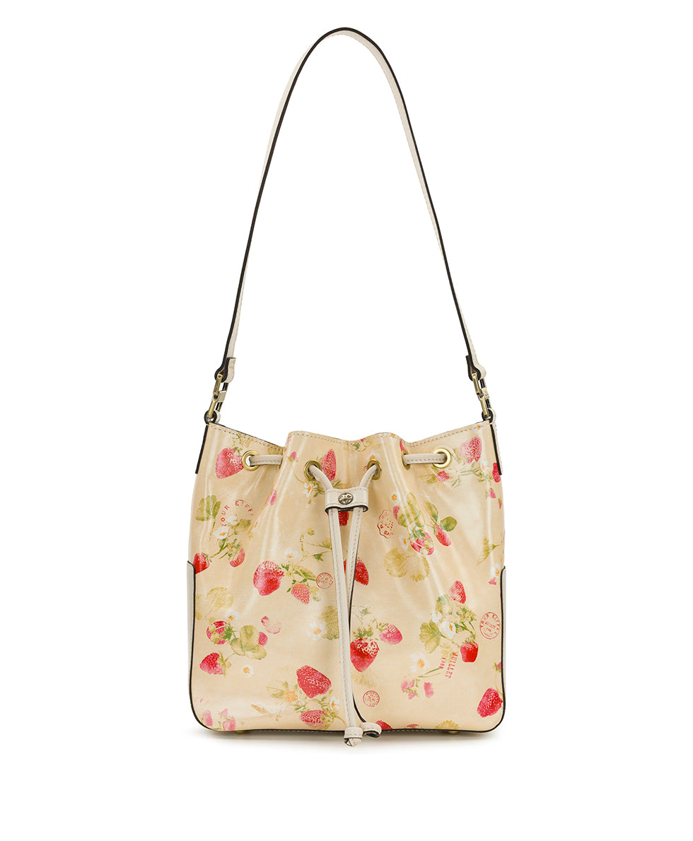 Female - Belamy Drawstring - Parisian Strawberries - parchment strawberry - by Patricia Nash - View 1 of 4