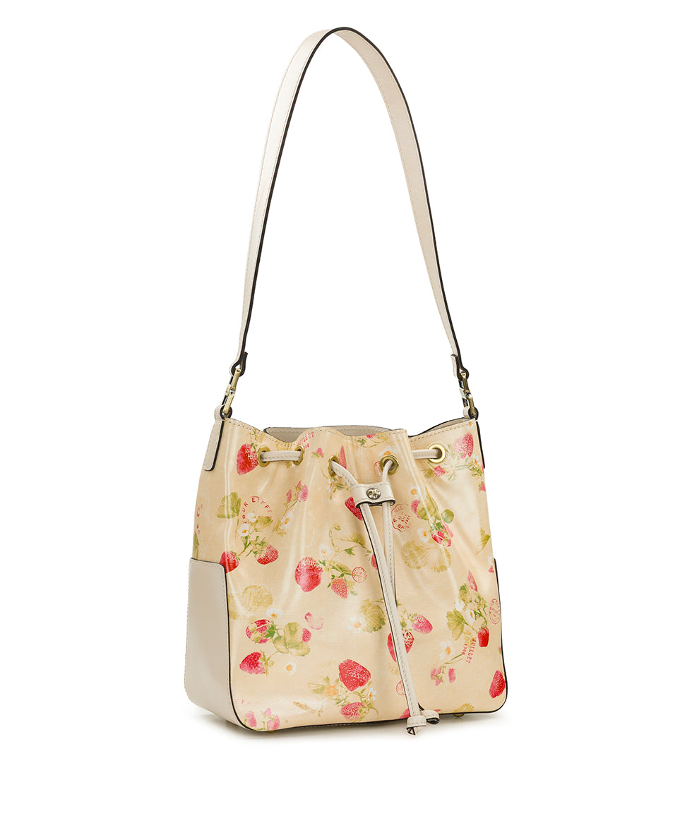 Female - Belamy Drawstring - Parisian Strawberries - parchment strawberry - by Patricia Nash - View 3 of 4