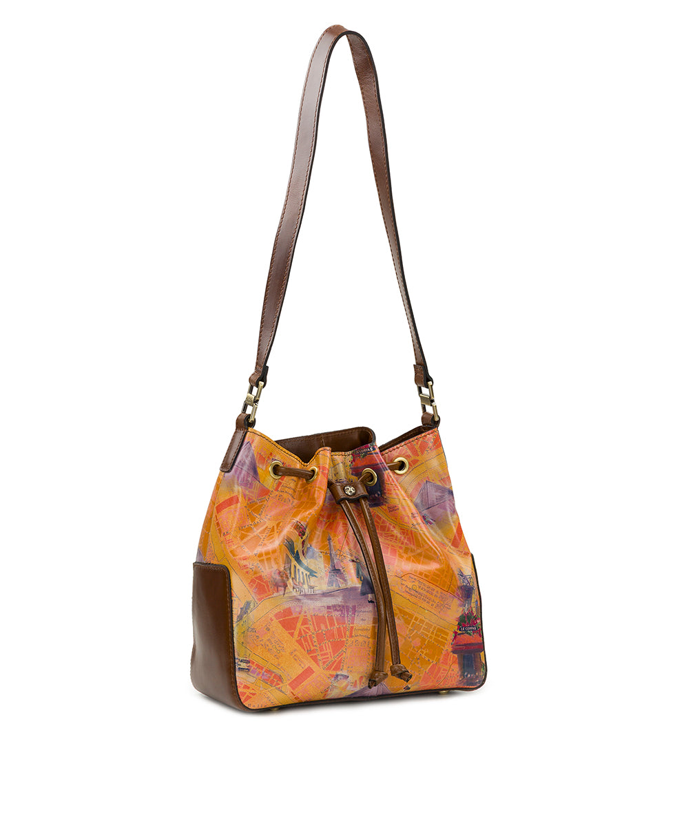 Female - Belamy Drawstring - Paris Map - paris map - by Patricia Nash - View 3 of 4