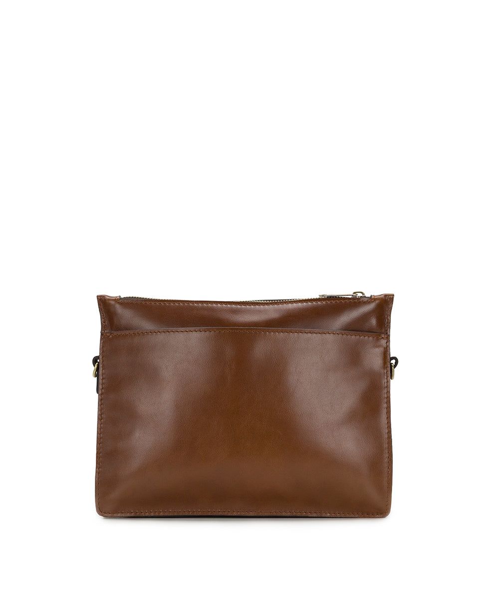 Female - Yvette Clutch Crossbody - Vintage Distressed - cognac - by Patricia Nash - View 2 of 4