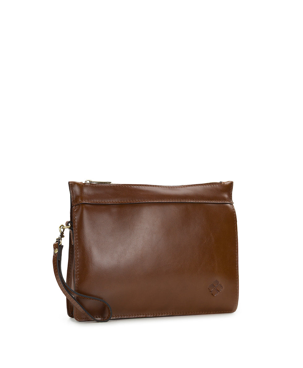 Female - Yvette Clutch Crossbody - Vintage Distressed - cognac - by Patricia Nash - View 3 of 4