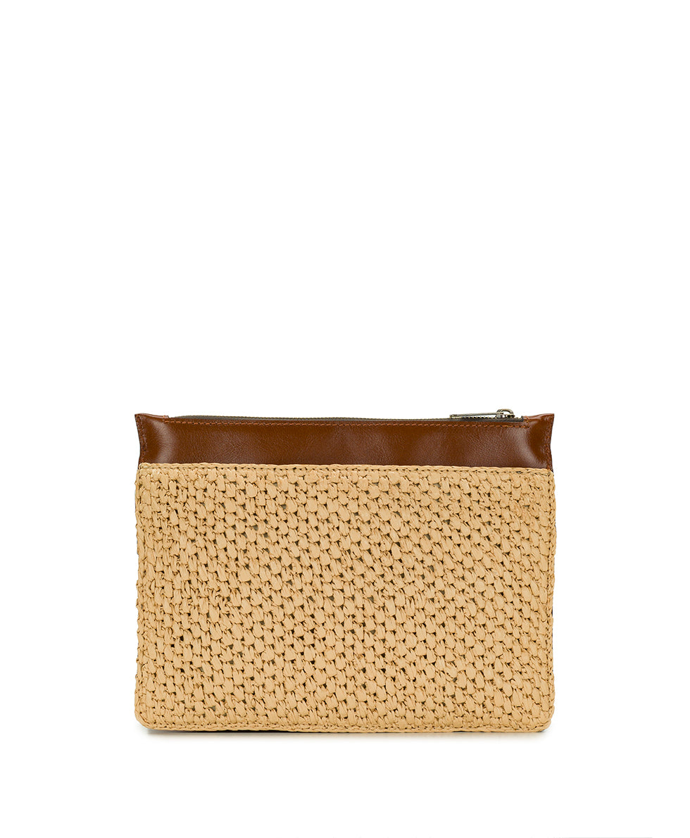 Female - Yvette Clutch Crossbody - Scalloped Raffia - natural - by Patricia Nash - View 2 of 7