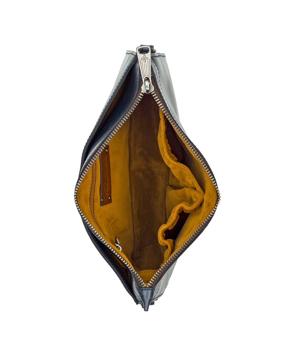 Female - Yvette Clutch Crossbody - Vintage Glazed Leather - light tan - by Patricia Nash - View 5 of 13