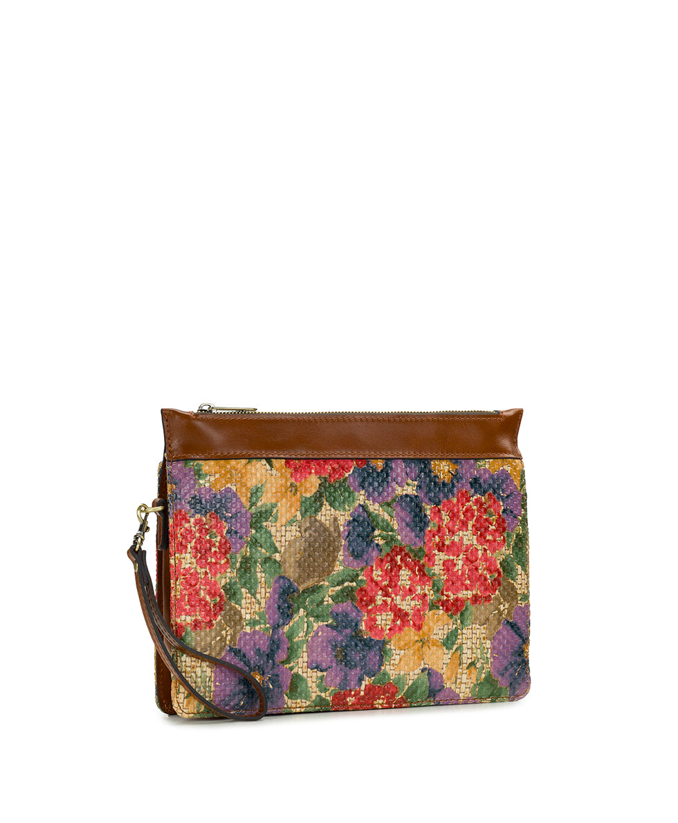 Female - Yvette Clutch Crossbody - Painted Woven - french hydrangeas - by Patricia Nash - View 3 of 4