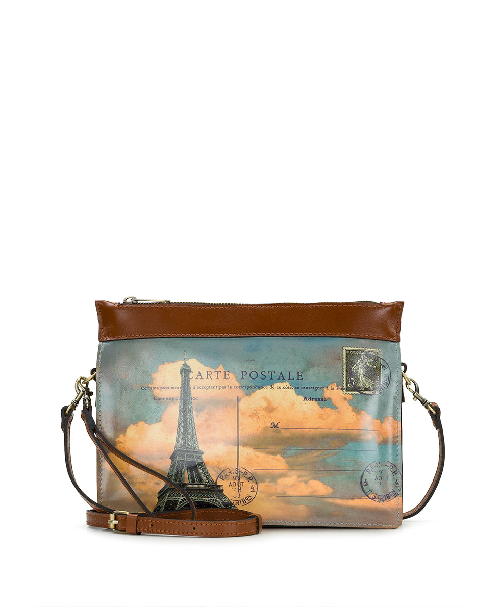 Female - Yvette Clutch Crossbody - Paris Postcard - paris postcard - by Patricia Nash - View 1 of 5