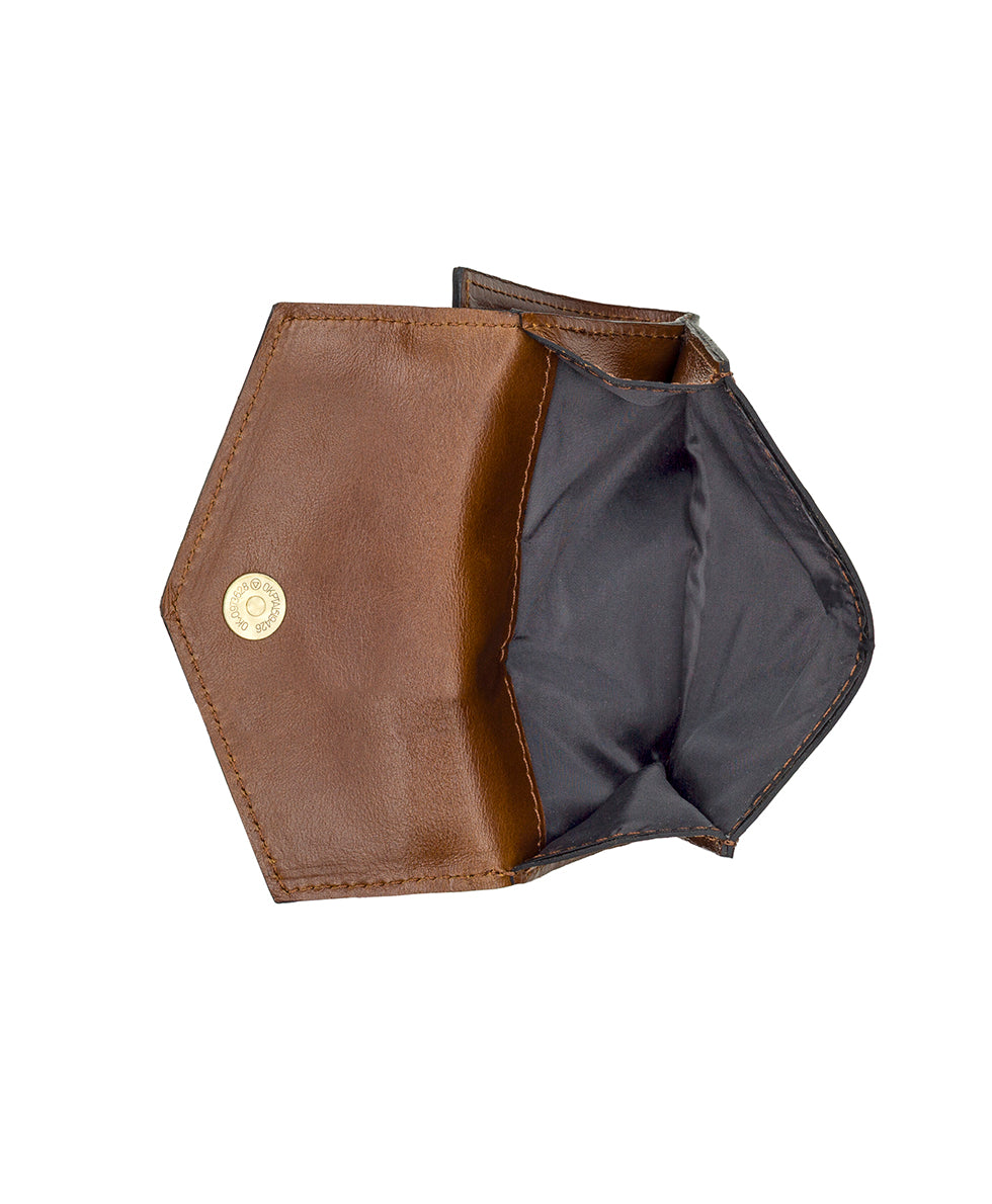 Female - Lunel Wallet - Vintage Distressed Leather - cognac - by Patricia Nash - View 4 of 5