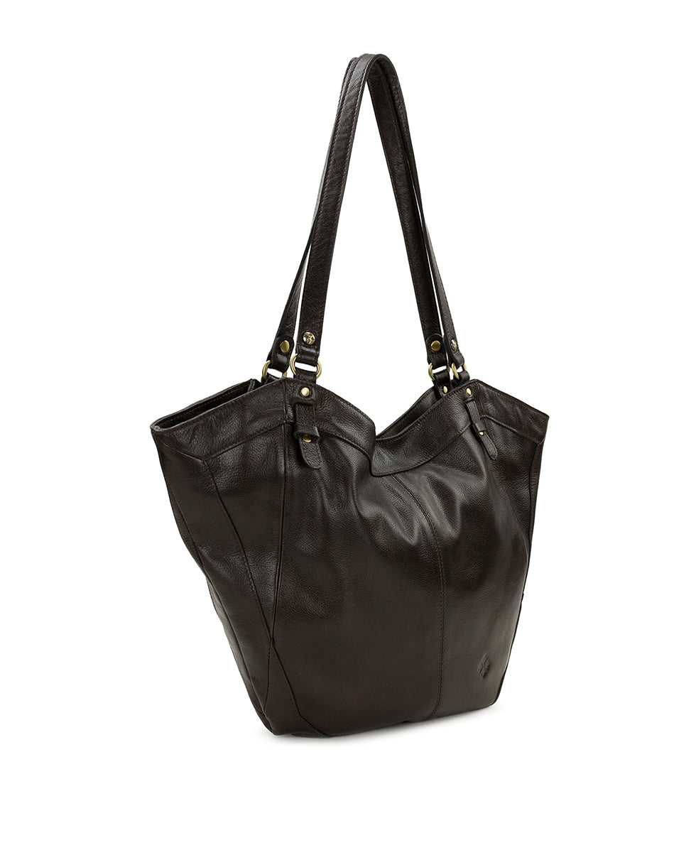 Female - Liliane Tote | Rugged Natural Grain | Chocolate - chocolate - by Patricia Nash - View 3 of 4
