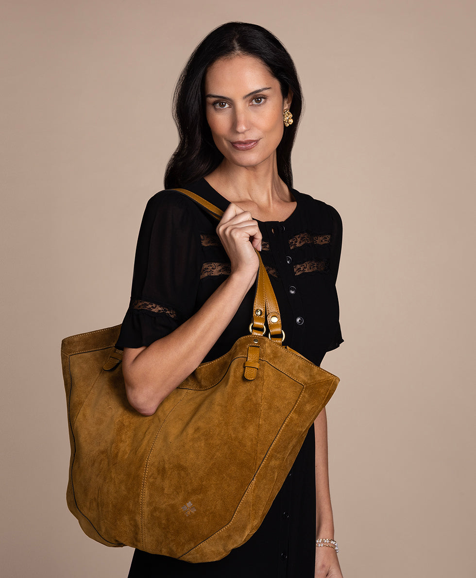 Liliane Tote - Suede Leather – Patricia Nash