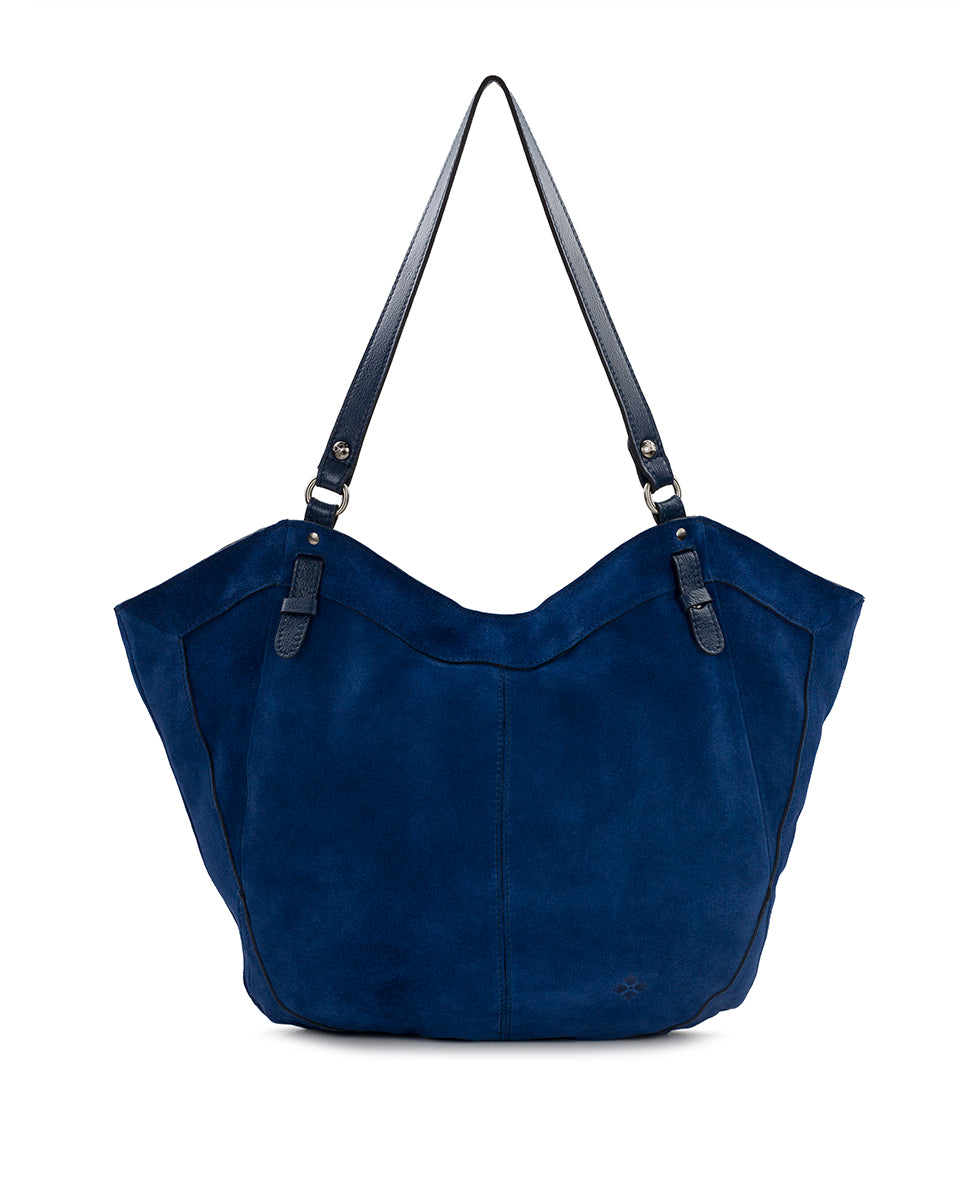 Female - Liliane Tote - Suede Leather - light tan - by Patricia Nash - View 1 of 13