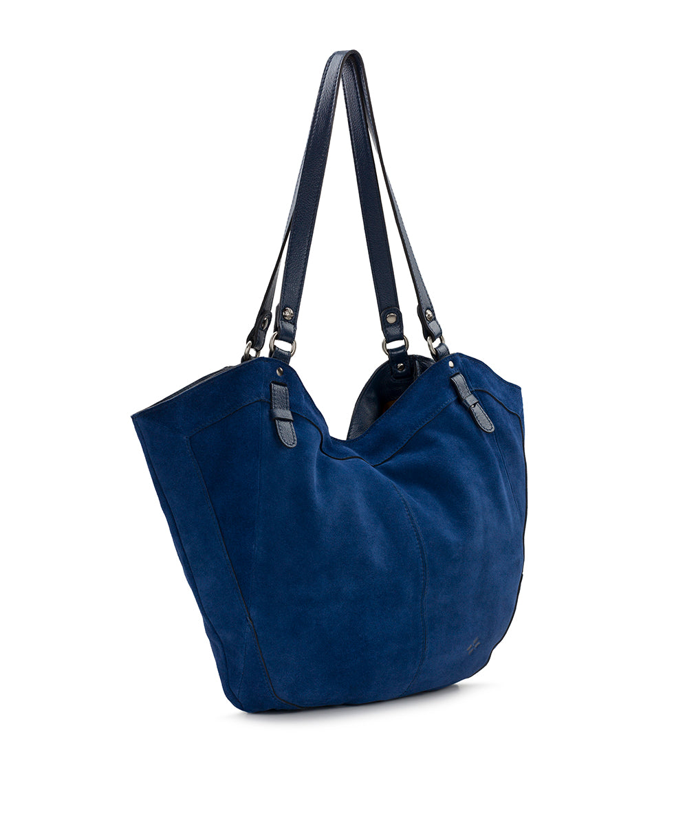 Female - Liliane Tote - Suede Leather - light tan - by Patricia Nash - View 3 of 13