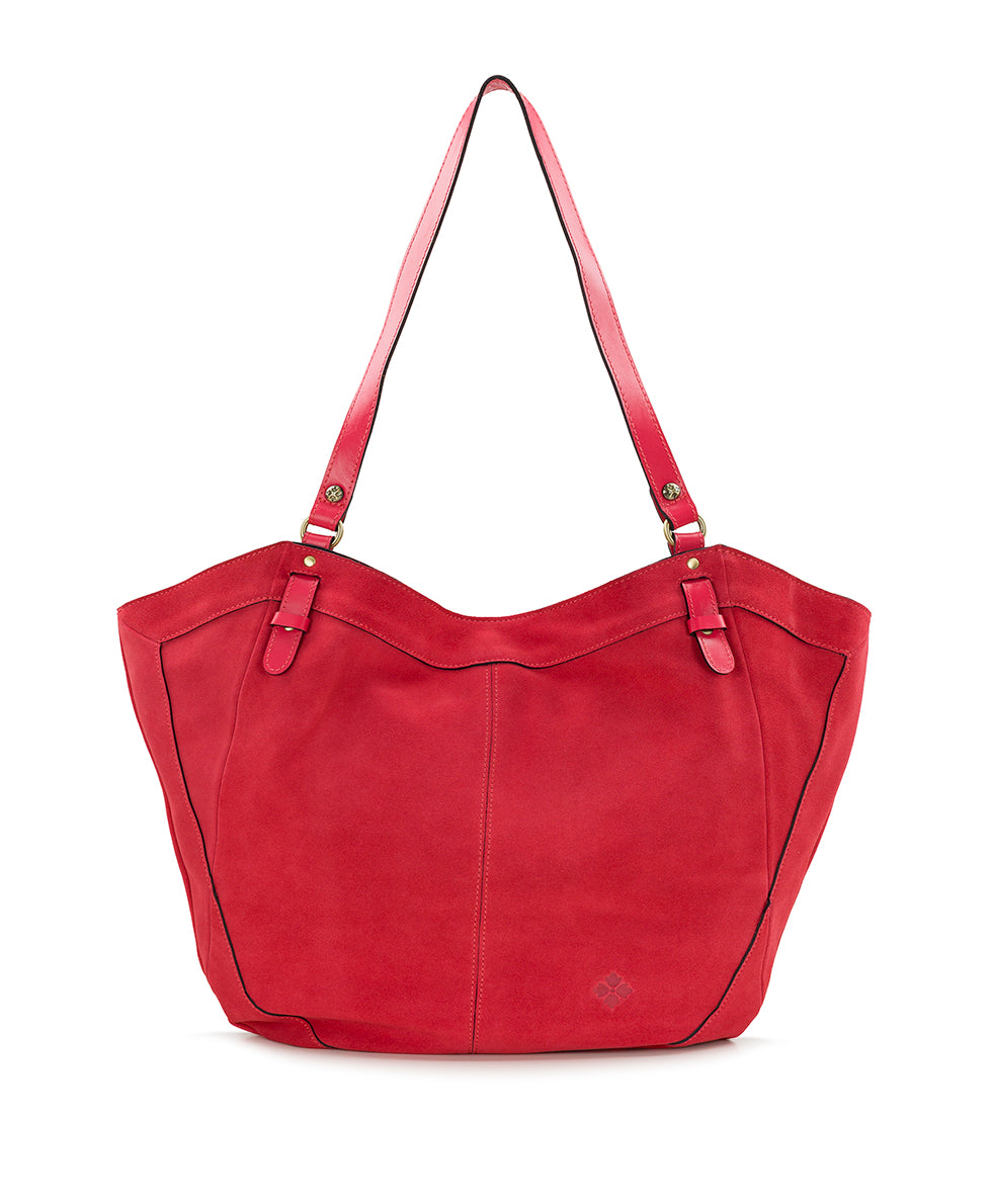 Female - Liliane Tote | Suede Leather | Geranium - geranium - by Patricia Nash - View 1 of 4