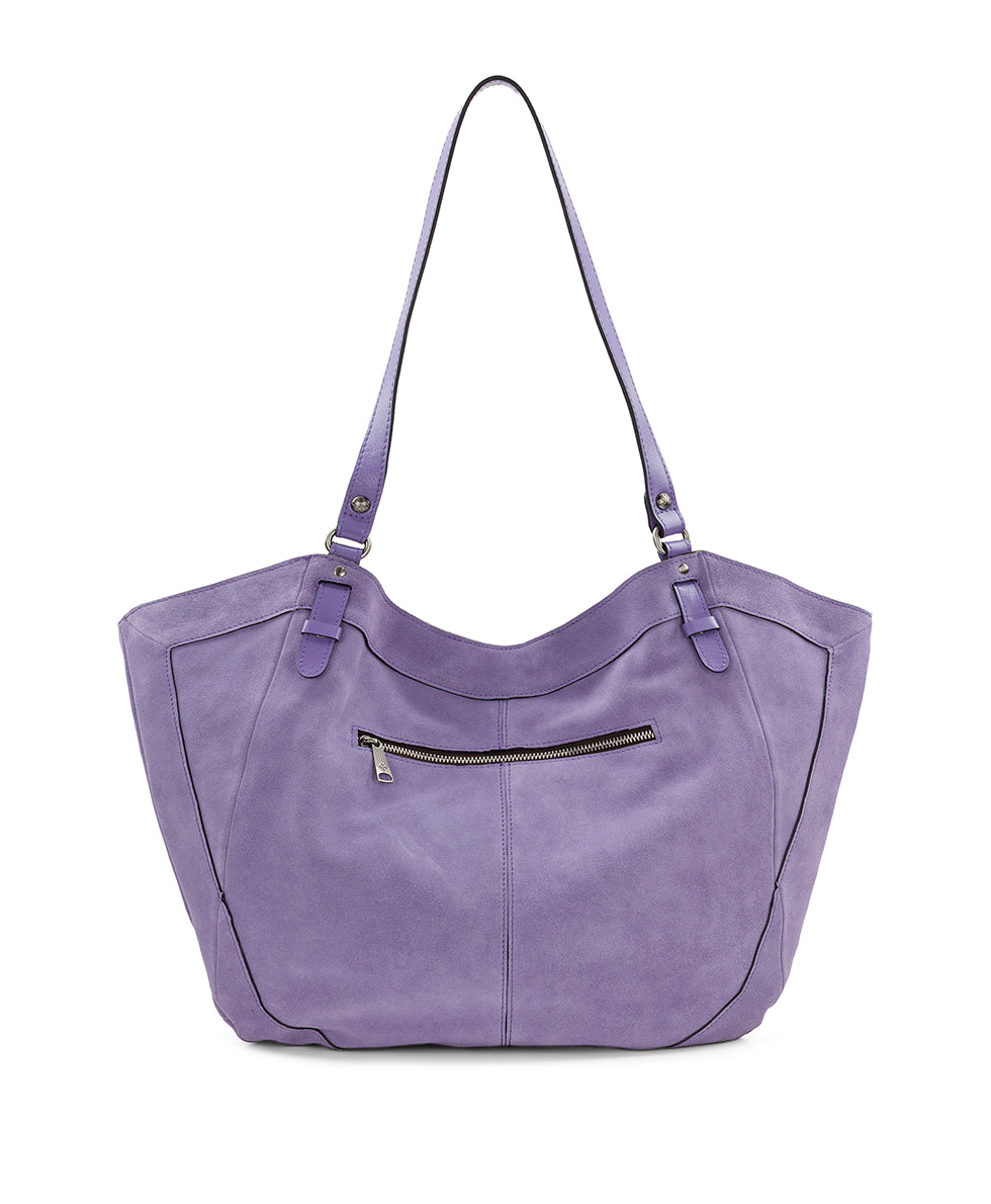 Female - Liliane Tote | Suede Leather | WIsteria - chocolate - by Patricia Nash - View 2 of 4