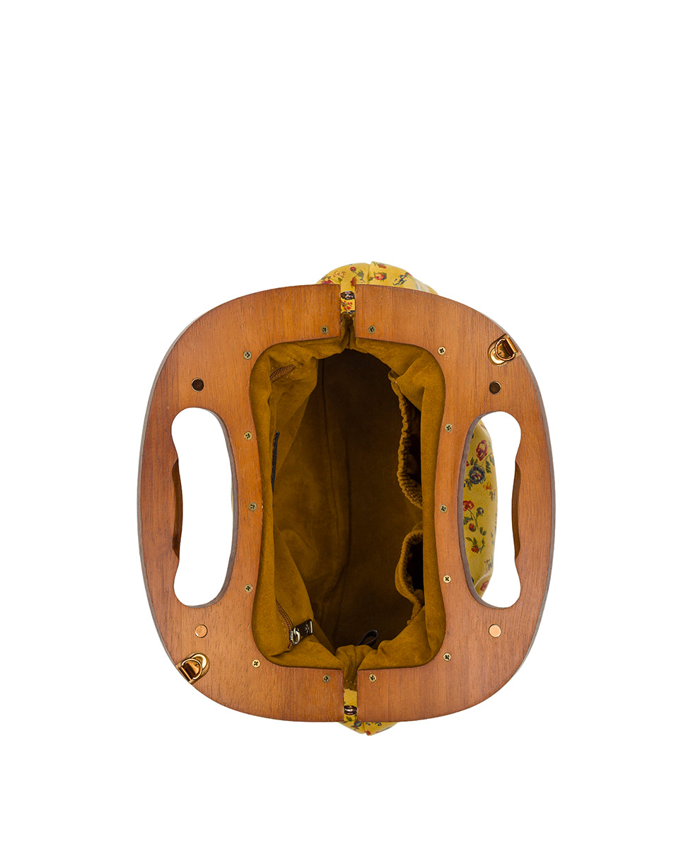 Female - Sandrine Wooden Frame Crossbody - Fleur de Jardin - fleur de jardin - by Patricia Nash - View 4 of 4