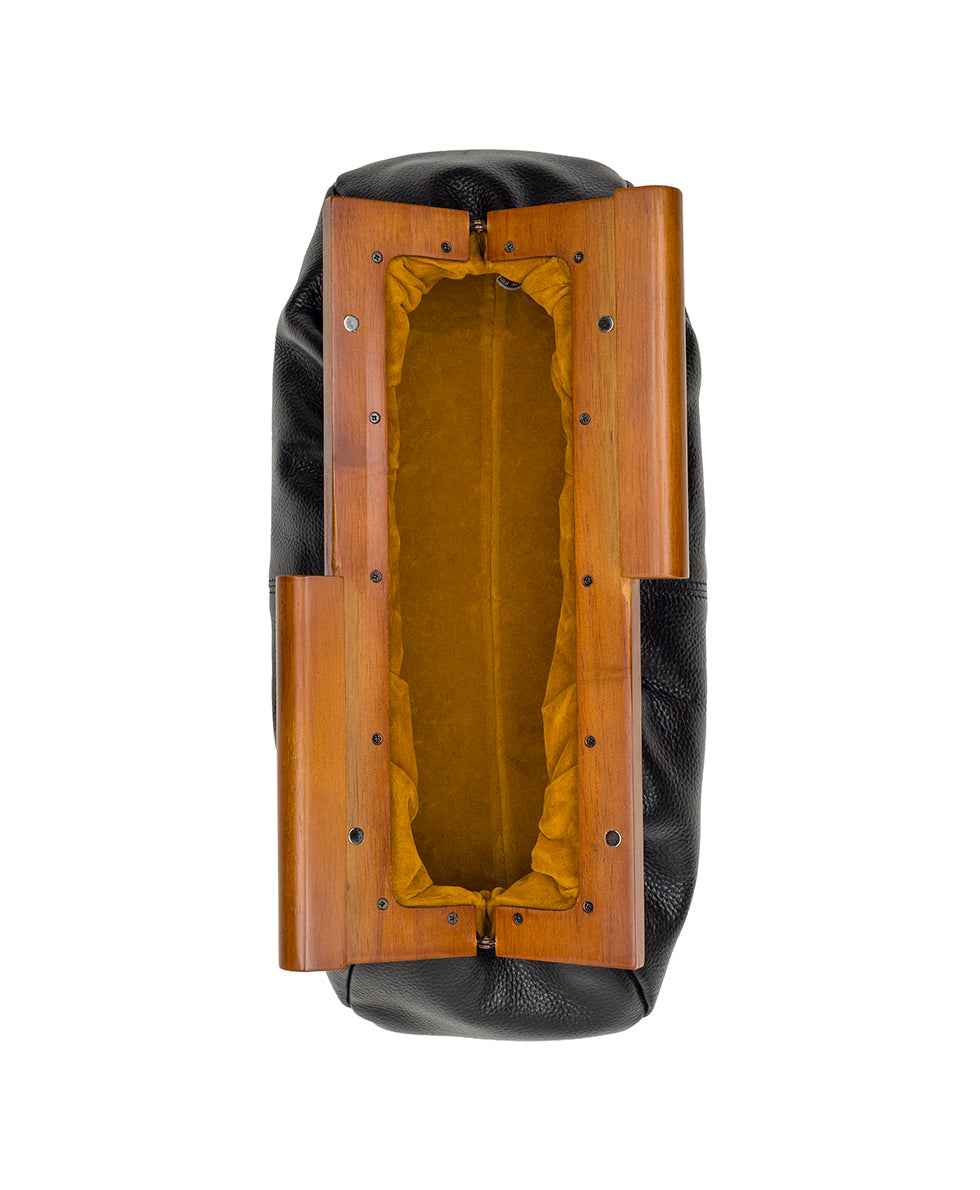 Female - Appoline Wooden Frame - Rugged Natural Grain - black - by Patricia Nash - View 4 of 4