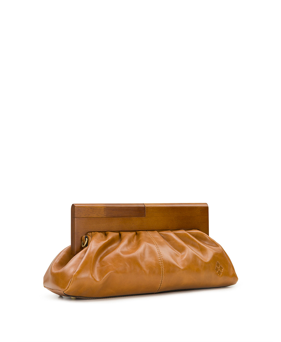 Female - Appoline Wooden Frame - Vintage Glazed Leather - light tan - by Patricia Nash - View 3 of 6