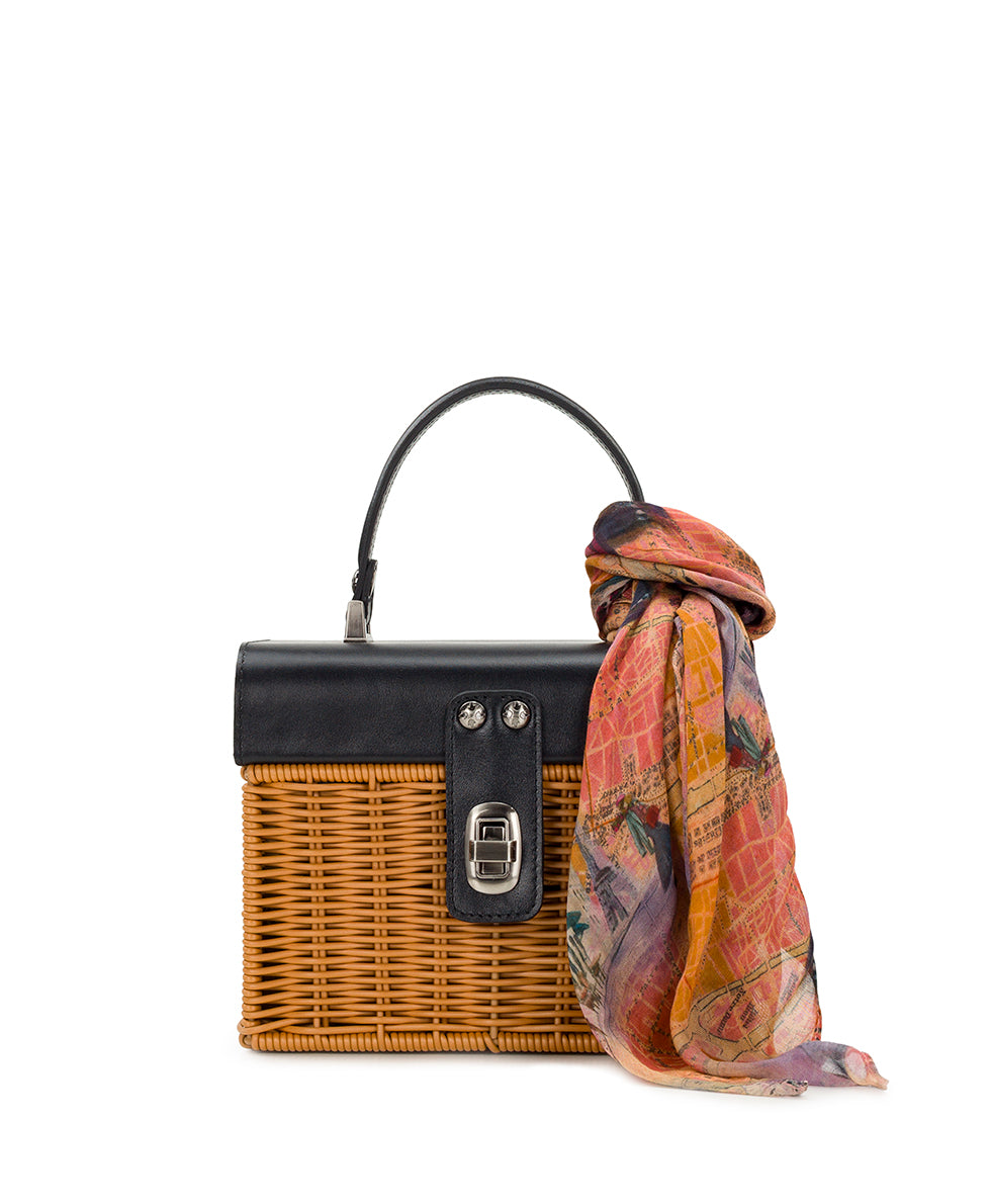 Female - Vienne Basket Top Handle - Spring Wicker - natural/tan - by Patricia Nash - View 8 of 13