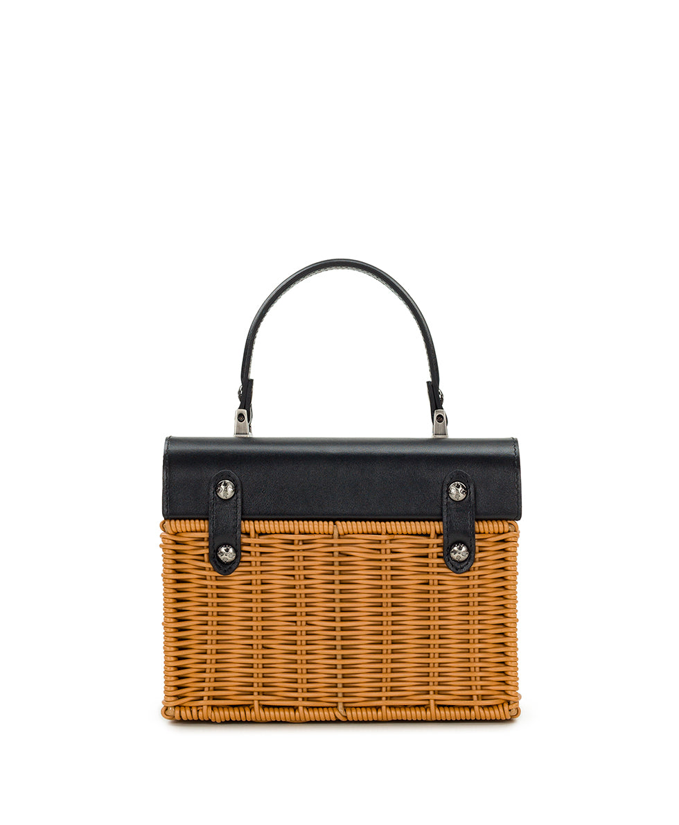 Female - Vienne Basket Top Handle - Spring Wicker - natural/tan - by Patricia Nash - View 9 of 13