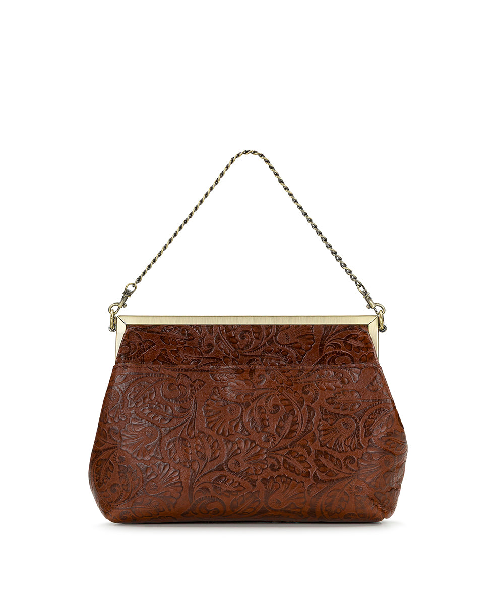 Female - Vilaine Frame | Brazilian Supple Tooled | Cognac - cognac - by Patricia Nash - View 3 of 7
