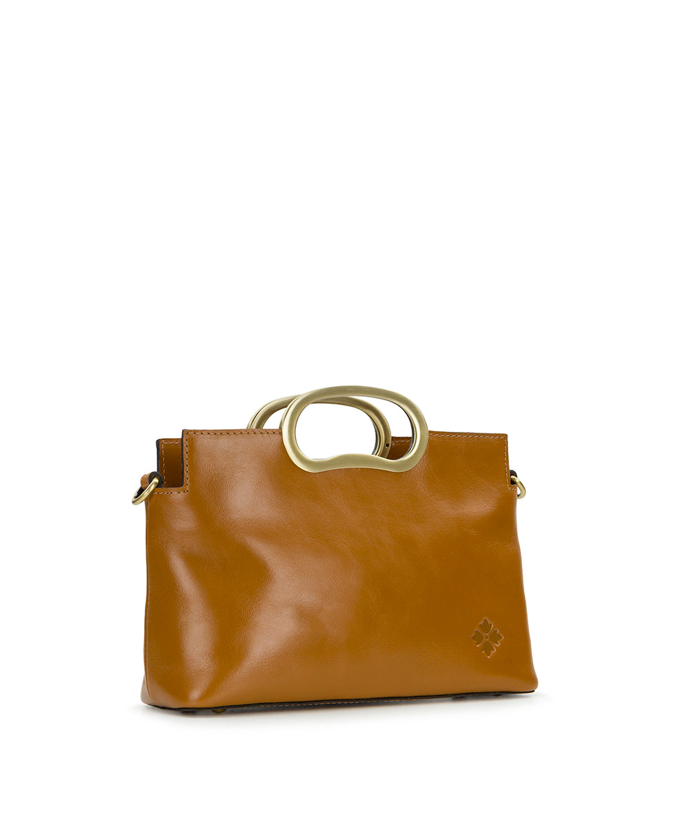 Female - Karine Top Handle Crossbody - Vintage Distressed - light tan - by Patricia Nash - View 3 of 4