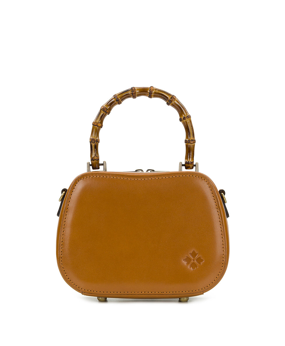 Female - Lara Top Handle Crossbody - Parisian Floral Tooled - light tan - by Patricia Nash - View 2 of 4