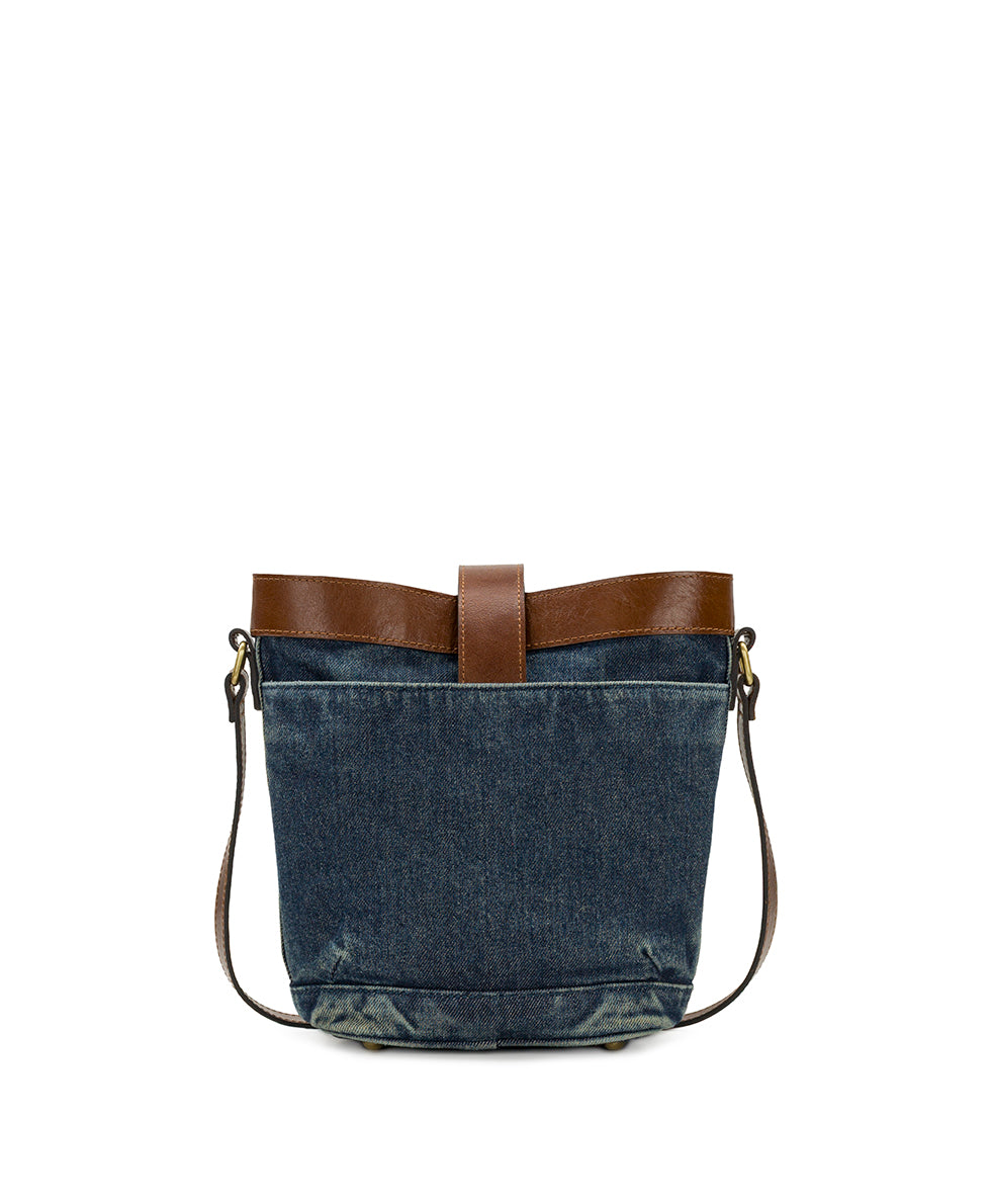 Female - Margaux Crossbody - Washed Woven Denim - denim - by Patricia Nash - View 2 of 4