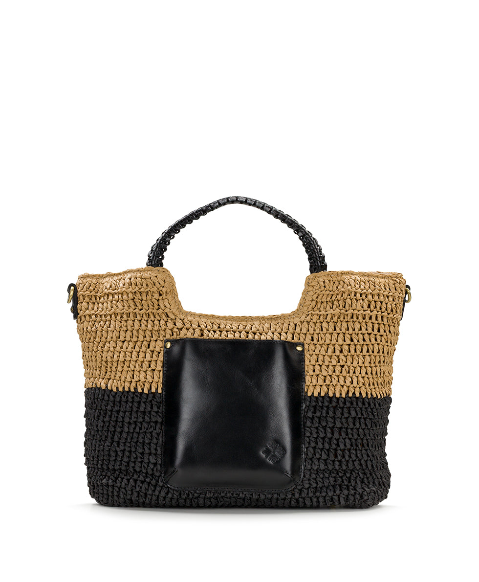 Female - Gabriella Tote with Scarf - Specialty Woven - natural/brown - by Patricia Nash - View 8 of 12