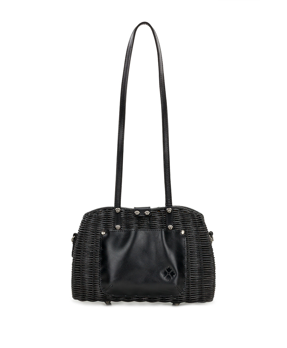 Female - Isere Wicker Satchel with Scarf - Spring Wicker - natural - by Patricia Nash - View 7 of 17