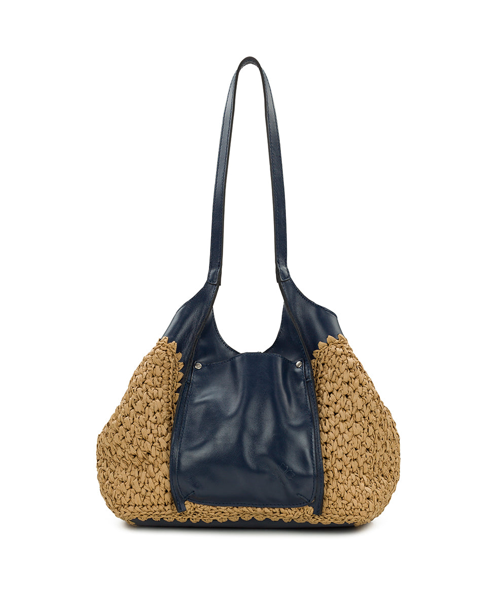 Female - Christiana Woven Satchel - Specialty Woven - natural/strawberry - by Patricia Nash - View 21 of 25