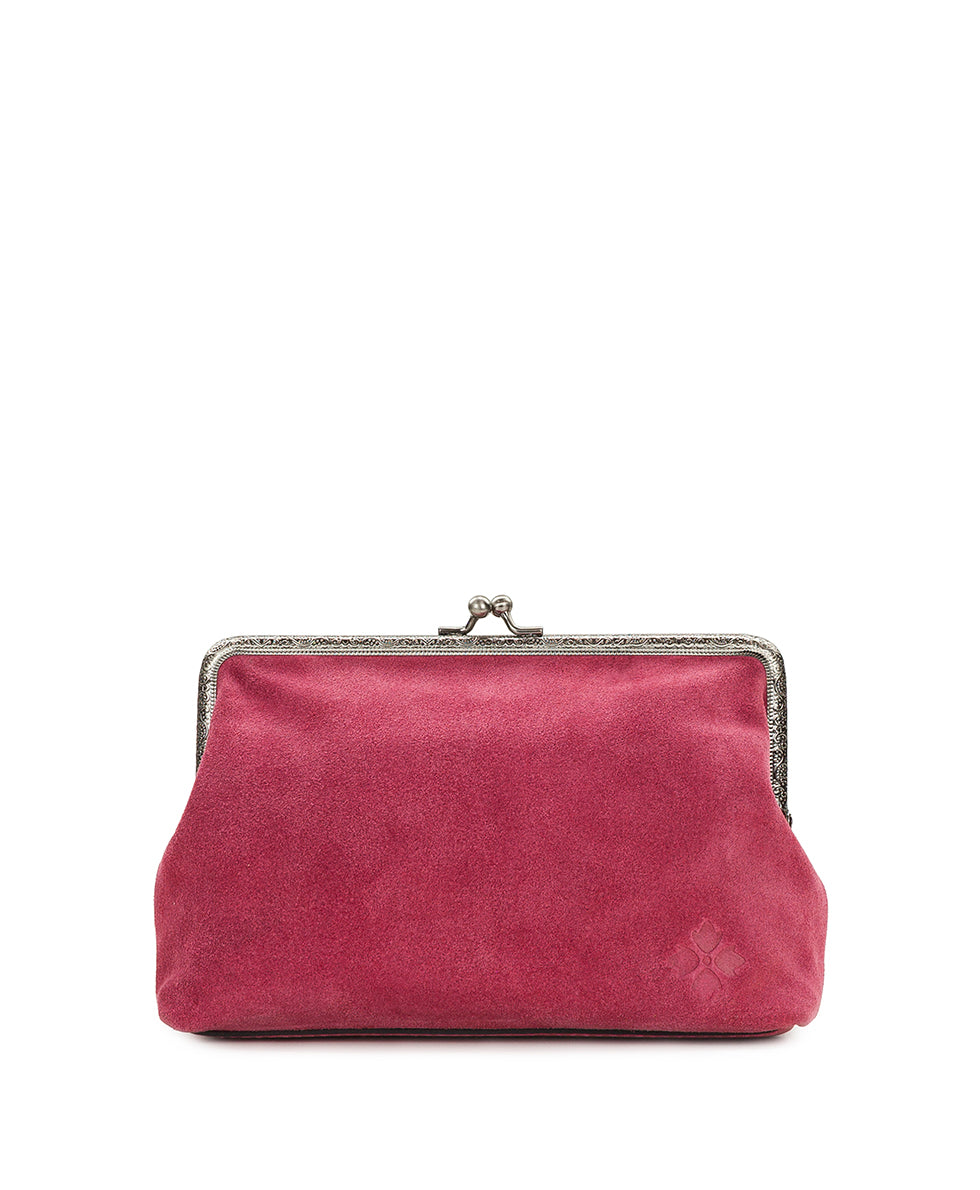 Female - Borriana Frame with Parisian Rose Tooling - Suede Leather - petal pink - by Patricia Nash - View 2 of 7