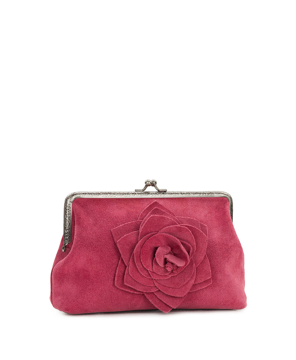 Female - Borriana Frame with Parisian Rose Tooling - Suede Leather - petal pink - by Patricia Nash - View 3 of 7