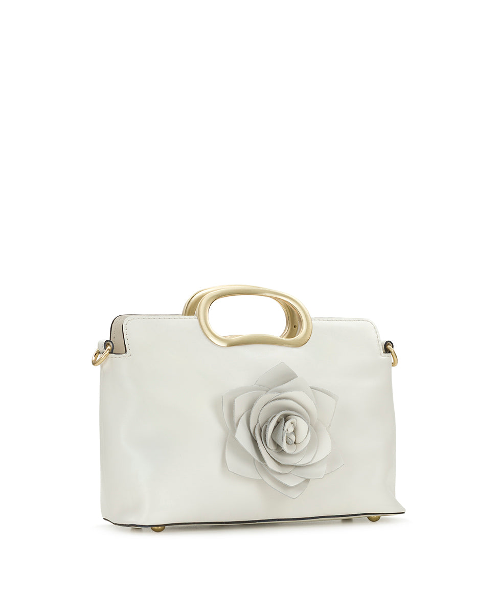 Female - Karine Top Handle Crossbody - Vintage Distressed - meringue - by Patricia Nash - View 7 of 10