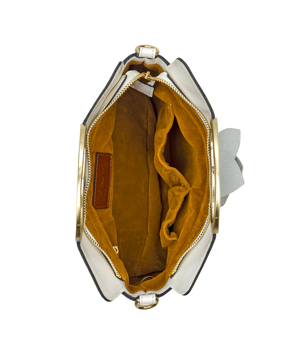 Female - Karine Top Handle Crossbody - Vintage Distressed - meringue - by Patricia Nash - View 8 of 10