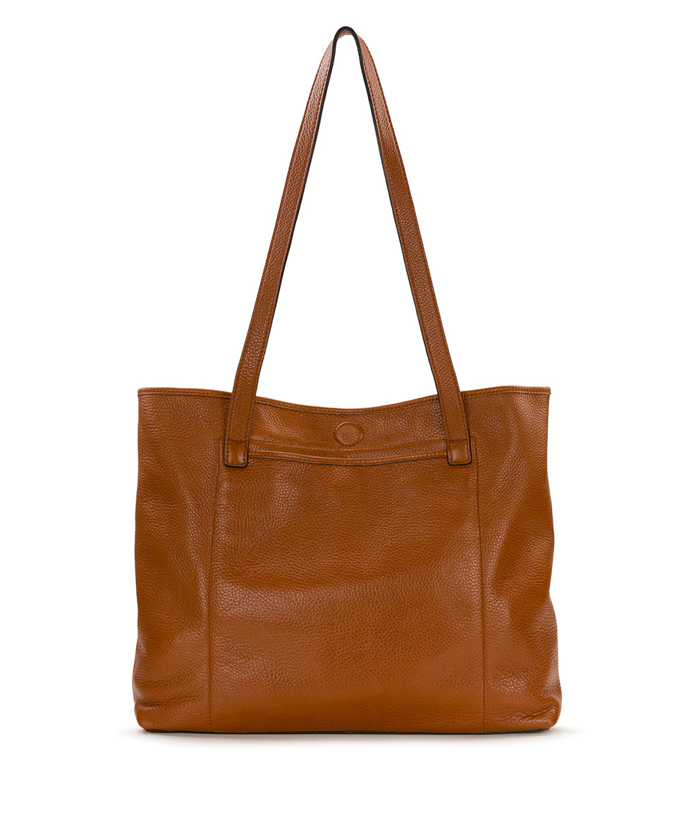 Elise Tote | Brazilian Rugged Leather | Cognac – Patricia Nash