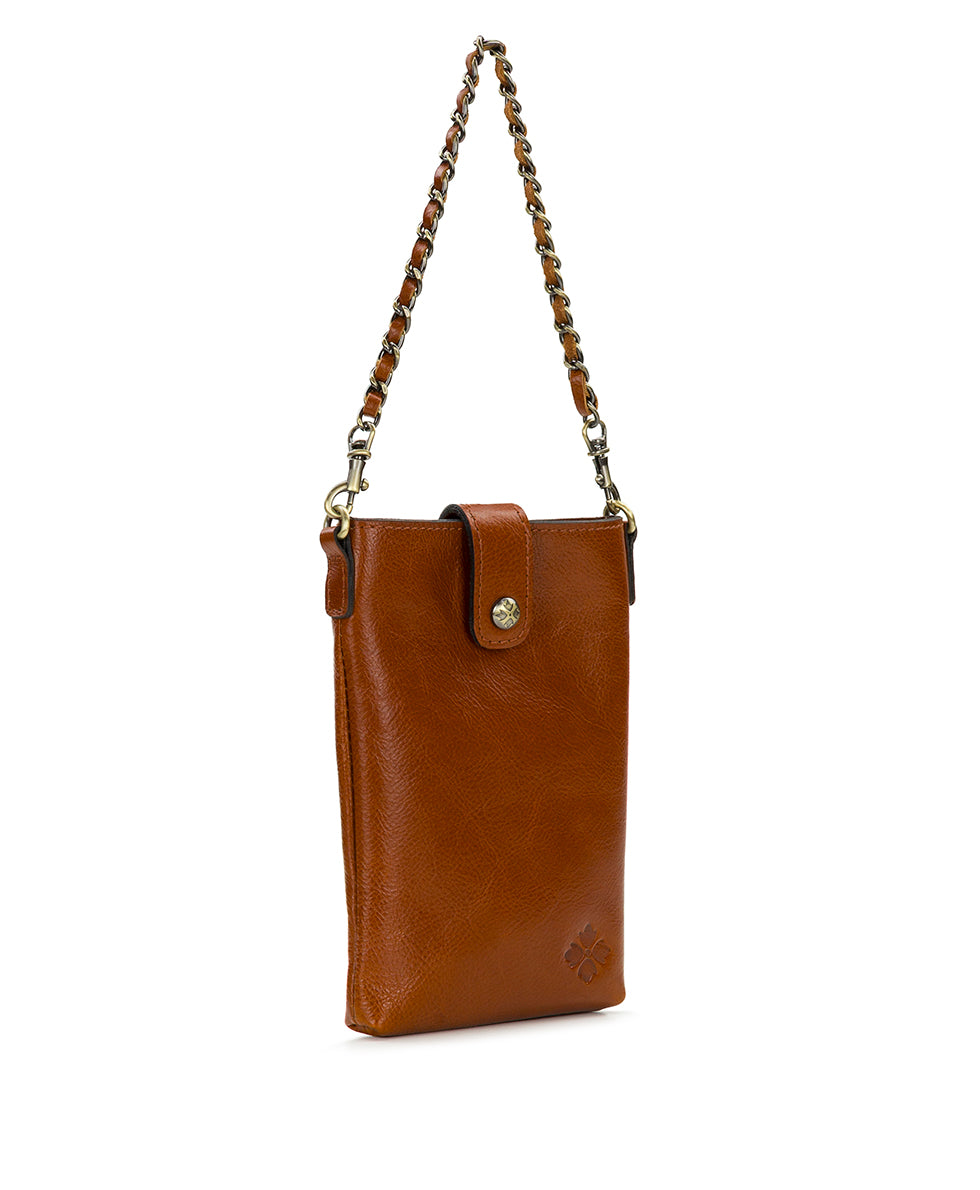 Female - Leontine Crossbody - Rugged Natural Grain - cognac - by Patricia Nash - View 7 of 13
