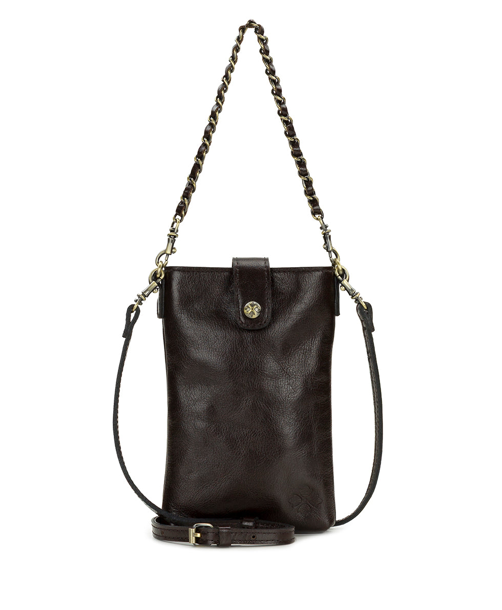 Female - Leontine Crossbody | Rugged Natural Grain | Chocolate - chocolate - by Patricia Nash - View 1 of 4